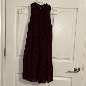 dark purple with detail dress